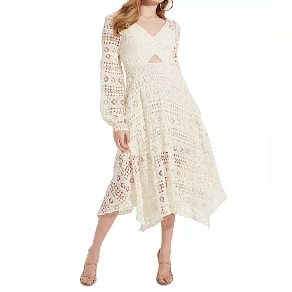 GUESS Marcella Crocheted Midi Dress